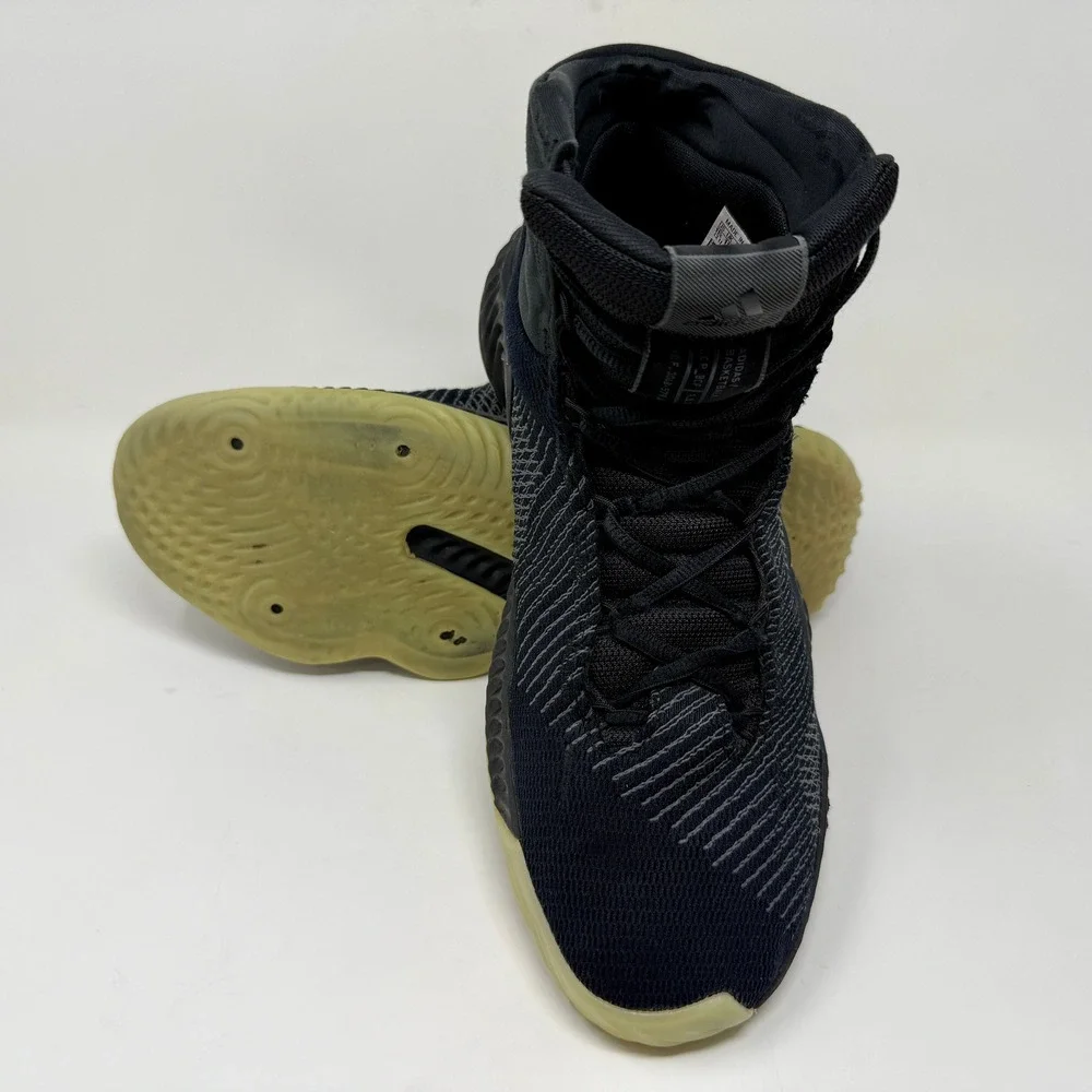 Adidas Pro Bounce 2018 Basketball Shoes Men's 11.5 Black Mid Top B41861